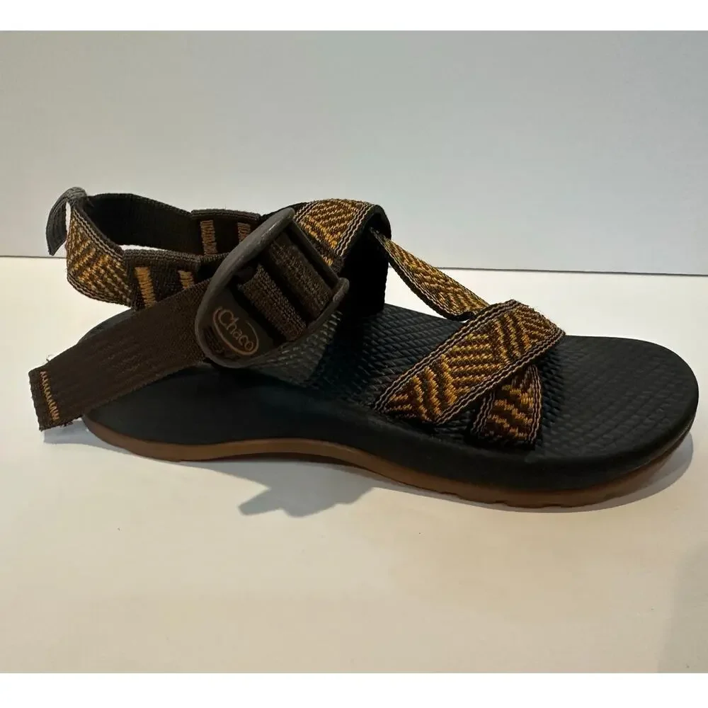 Chaco Z/1 Classic Hiking Sandals Youth Size 1 Brown Multicolor Outdoor Adventure